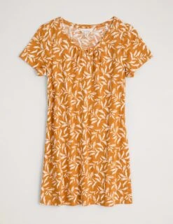 Organic Cotton Leaf Print Tunic -Marks and Spencer Shop MS 10 T83 8897T R4 X EC 90