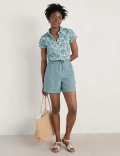 Organic Cotton Printed Collared Shirt