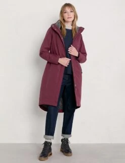 Waterproof Hooded Longline Parka Coat