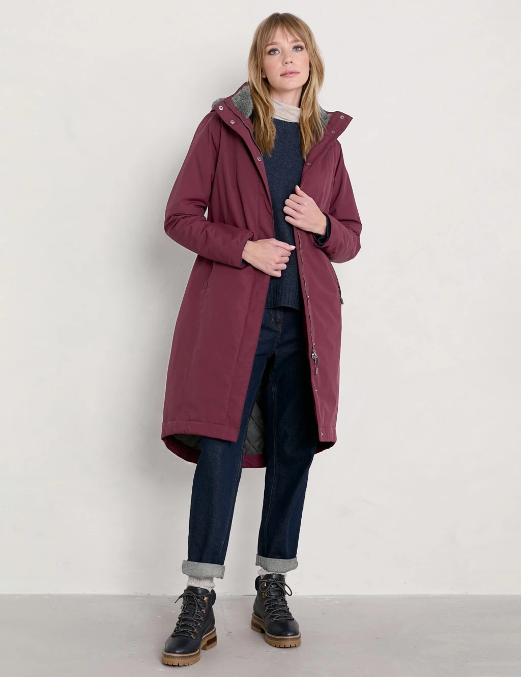 Waterproof Hooded Longline Parka Coat 3 Waterproof Hooded Longline Parka Coat