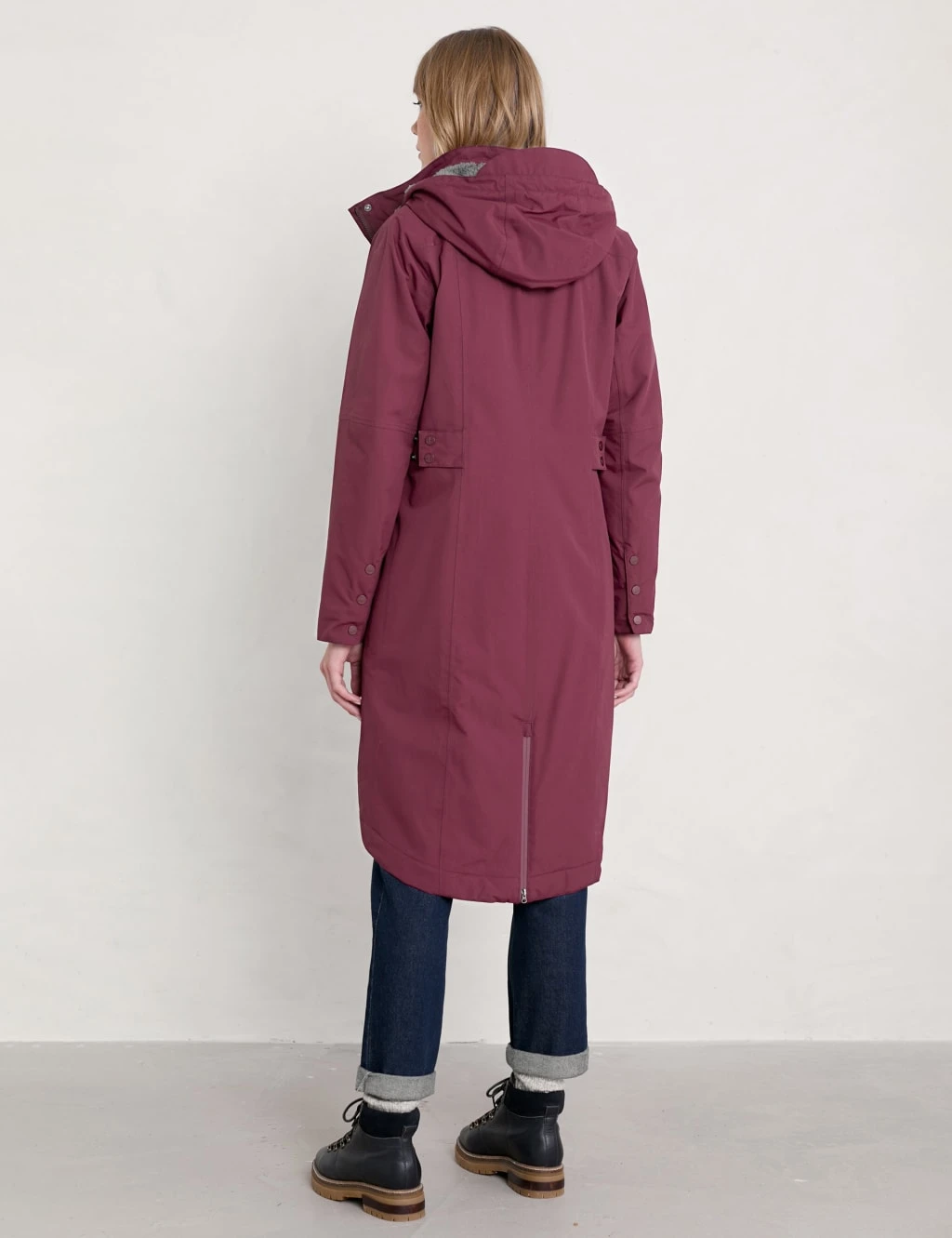 Waterproof Hooded Longline Parka Coat 5 Waterproof Hooded Longline Parka Coat - Image 3