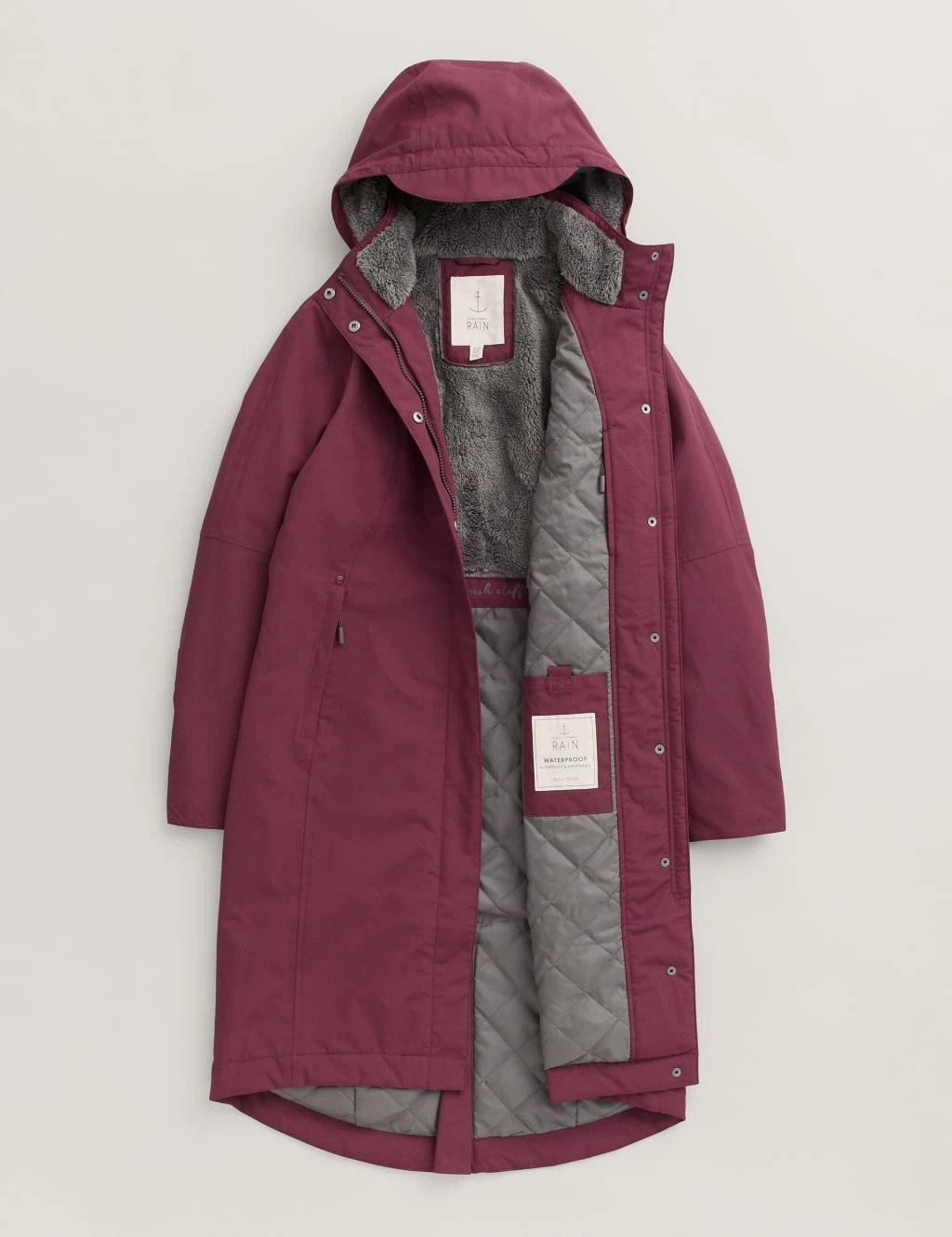 Waterproof Hooded Longline Parka Coat 4 Waterproof Hooded Longline Parka Coat - Image 2