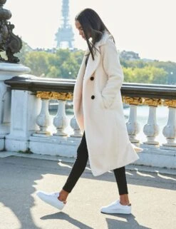 Borg Teddy Double Breasted Longline Coat 9 Borg Teddy Double Breasted Longline Coat -Marks and Spencer Shop MS 10 T83 9312S K0 X EC 3