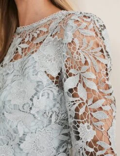 Embroidered Round Neck Midaxi Column Dress -Marks and Spencer Shop MS 10 T83 9768S J0 X EC 1