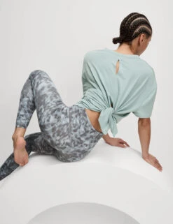 Modal Blend Lightweight Tie Back T-Shirt -Marks and Spencer Shop Modal Blend Lightweight Tie Back T Shirt 2