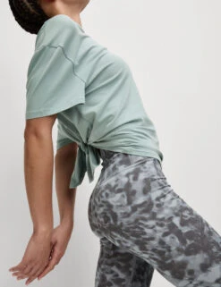 Modal Blend Lightweight Tie Back T-Shirt -Marks and Spencer Shop Modal Blend Lightweight Tie Back T Shirt 3