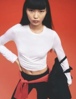 Sweaty Betty Modal Rich Round Neck Wrap Front Top -Marks and Spencer Shop Modal Rich Round Neck Wrap Front Top 6