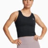 Under Armour Motion Scoop Neck Scoop Back Crop Vest Top 1 Under Armour Motion Scoop Neck Scoop Back Crop Vest Top -Marks and Spencer Shop Motion Scoop Neck Scoop Back Crop Vest Top