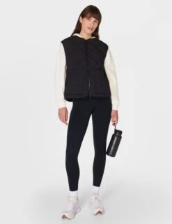 Sweaty Betty On The Move Quilted Padded Zip Up Gilet -Marks and Spencer Shop On The Move Quilted Padded Zip Up Gilet 2