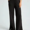 Beyond Yoga Open Ended Cotton Rich Wide Leg Joggers