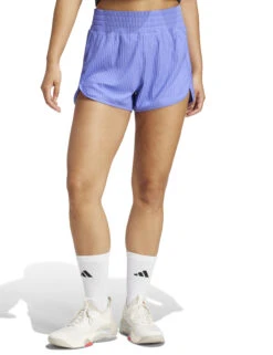 ADIDAS Pacer All Gym Ribbed Tonal 3 Stripes Shorts