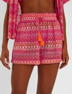 Accessorize Patterned Crochet Shorts