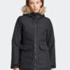 ADIDAS Paveric Faux Fur Trim Hooded Parka Coat