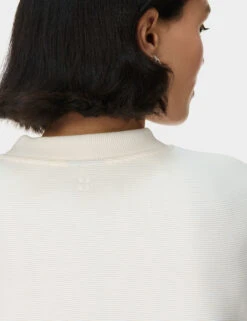 Sweaty Betty Peaceful Cotton Blend Ribbed Sweatshirt -Marks and Spencer Shop Peaceful Cotton Blend Ribbed Sweatshirt 6