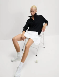 Pleated High Waisted Skort -Marks and Spencer Shop Pleated High Waisted Skort 3