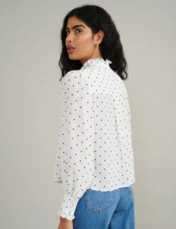 Polka Dot High Neck Blouse 15 Polka Dot High Neck Blouse -Marks and Spencer Shop Polka Dot High Neck Blouse 3