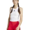ADIDAS Power 3-Stripes Racer Back Vest Top With Bra