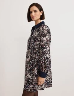 Printed Collared Mini Swing Dress -Marks and Spencer Shop Printed Collared Mini Swing Dress 6