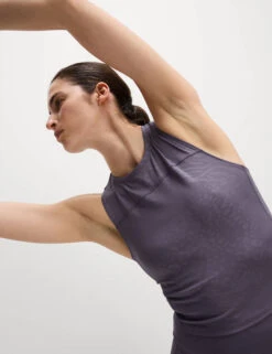 Printed Round Neck Fitted Crop Vest Top -Marks and Spencer Shop Printed Round Neck Fitted Crop Vest Top 4