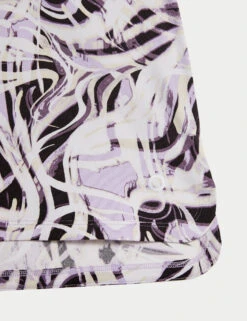 Printed Scoop Neck Fitted T-Shirt -Marks and Spencer Shop Printed Scoop Neck Fitted T Shirt 4