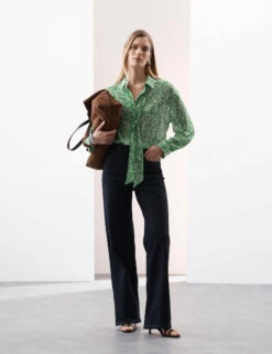 Printed Tie Neck Shirt -Marks and Spencer Shop Printed Tie Neck Shirt 5