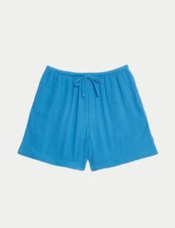 Pure Cotton Beach Shorts -Marks and Spencer Shop Pure Cotton Beach Shorts 1