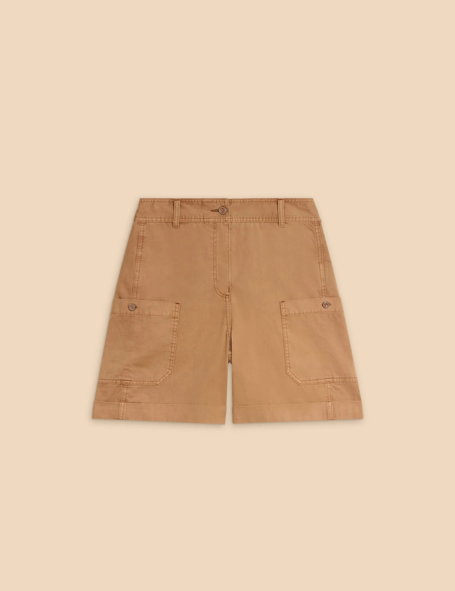 WHITE STUFF Pure Cotton Cargo Shorts 4 WHITE STUFF Pure Cotton Cargo Shorts - Image 2