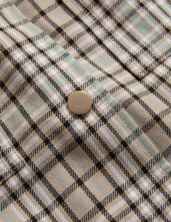 Jaeger Pure Cotton Checked Collared Car Coat -Marks and Spencer Shop Pure Cotton Checked Collared Car Coat 7