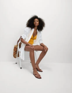 Pure Cotton Collared Beach Shirt