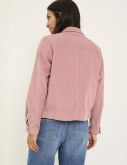 Pure Cotton Cord Collared Cropped Jacket -Marks and Spencer Shop Pure Cotton Cord Collared Cropped Jacket 3