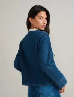 Pure Cotton Denim Relaxed Jacket -Marks and Spencer Shop Pure Cotton Denim Relaxed Jacket 2