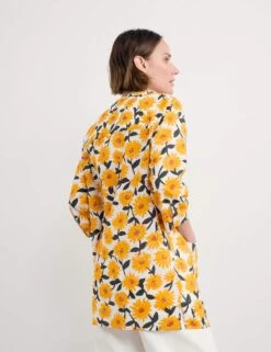 Pure Cotton Floral Notch Neck Tunic 12 Pure Cotton Floral Notch Neck Tunic -Marks and Spencer Shop Pure Cotton Floral Notch Neck Tunic 2