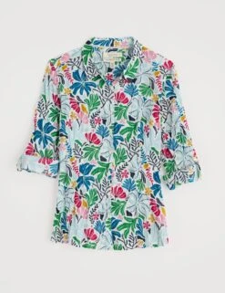 Pure Cotton Floral Shirt -Marks and Spencer Shop Pure Cotton Floral Shirt 1
