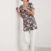 Pure Cotton Floral Tunic -Marks and Spencer Shop Pure Cotton Floral Tunic