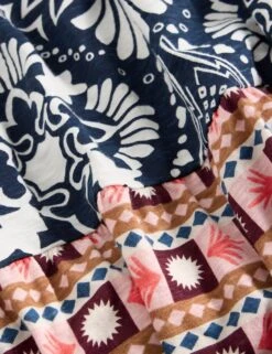 WHITE STUFF Pure Cotton Geometric Notch Neck Puff Sleeve Tunic -Marks and Spencer Shop Pure Cotton Geometric Notch Neck Puff Sleeve Tunic 5