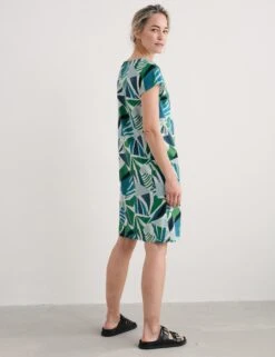 Pure Cotton Geometric Shift Dress -Marks and Spencer Shop Pure Cotton Geometric Shift Dress 2