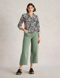 WHITE STUFF Pure Cotton Jersey Printed Shirt -Marks and Spencer Shop Pure Cotton Jersey Printed Shirt 2