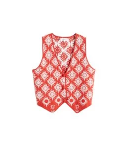CHINTI & PARKER Pure Cotton Laura Whitmore Knitted Waistcoat