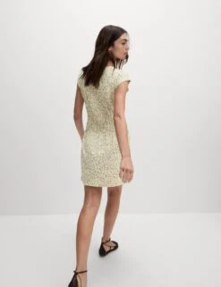 Pure Cotton Printed Mini Shirred Dress -Marks and Spencer Shop Pure Cotton Printed Mini Shirred Dress 5