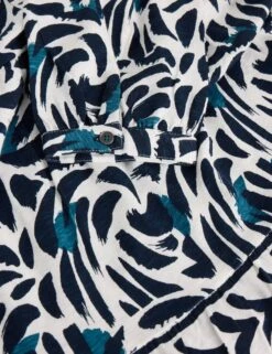 WHITE STUFF Pure Cotton Printed V-Neck Tunic 25 WHITE STUFF Pure Cotton Printed V-Neck Tunic -Marks and Spencer Shop Pure Cotton Printed V Neck Tunic 5