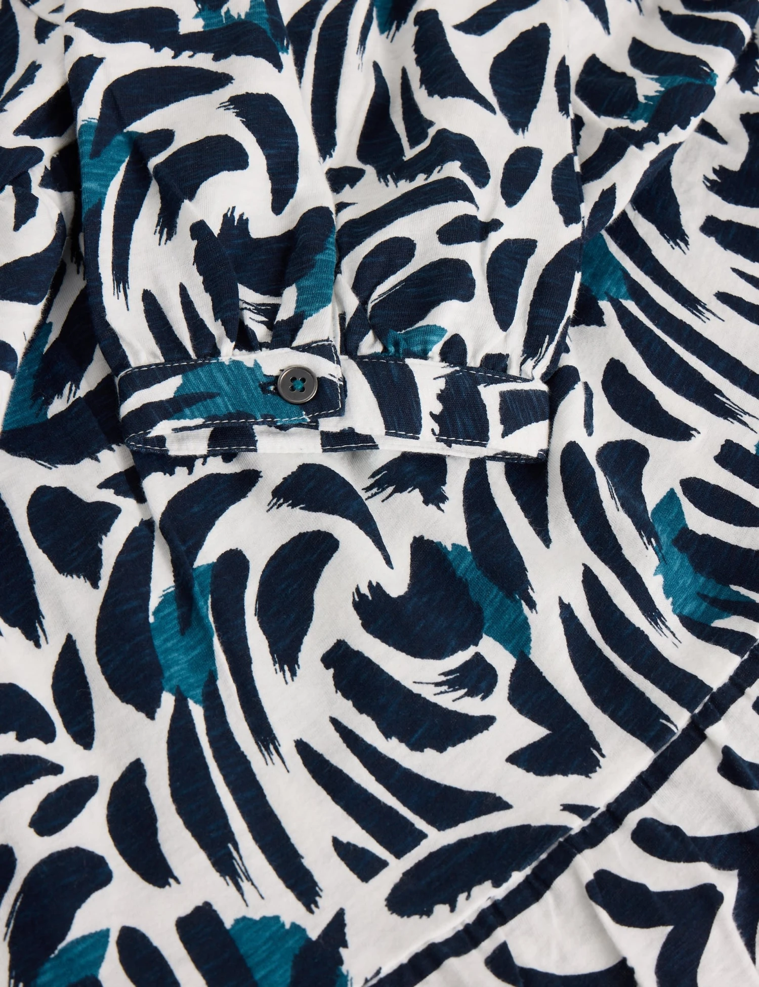 WHITE STUFF Pure Cotton Printed V-Neck Tunic 8 WHITE STUFF Pure Cotton Printed V-Neck Tunic - Image 6