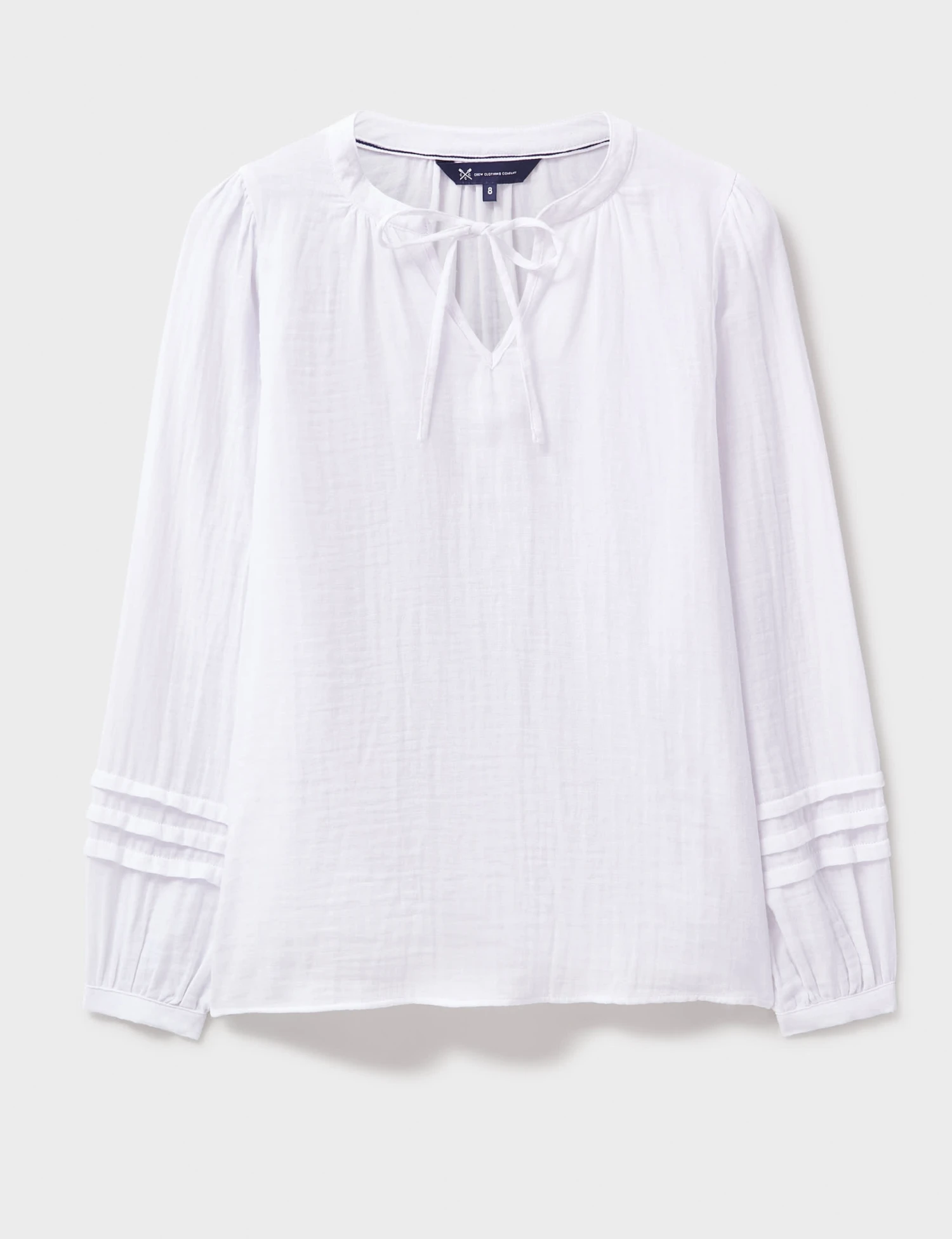 Pure Cotton Tie Neck Blouse 4 Pure Cotton Tie Neck Blouse - Image 2