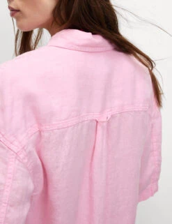 Pure Linen Collared Relaxed Shirt -Marks and Spencer Shop Pure Linen Collared Relaxed Shirt 5