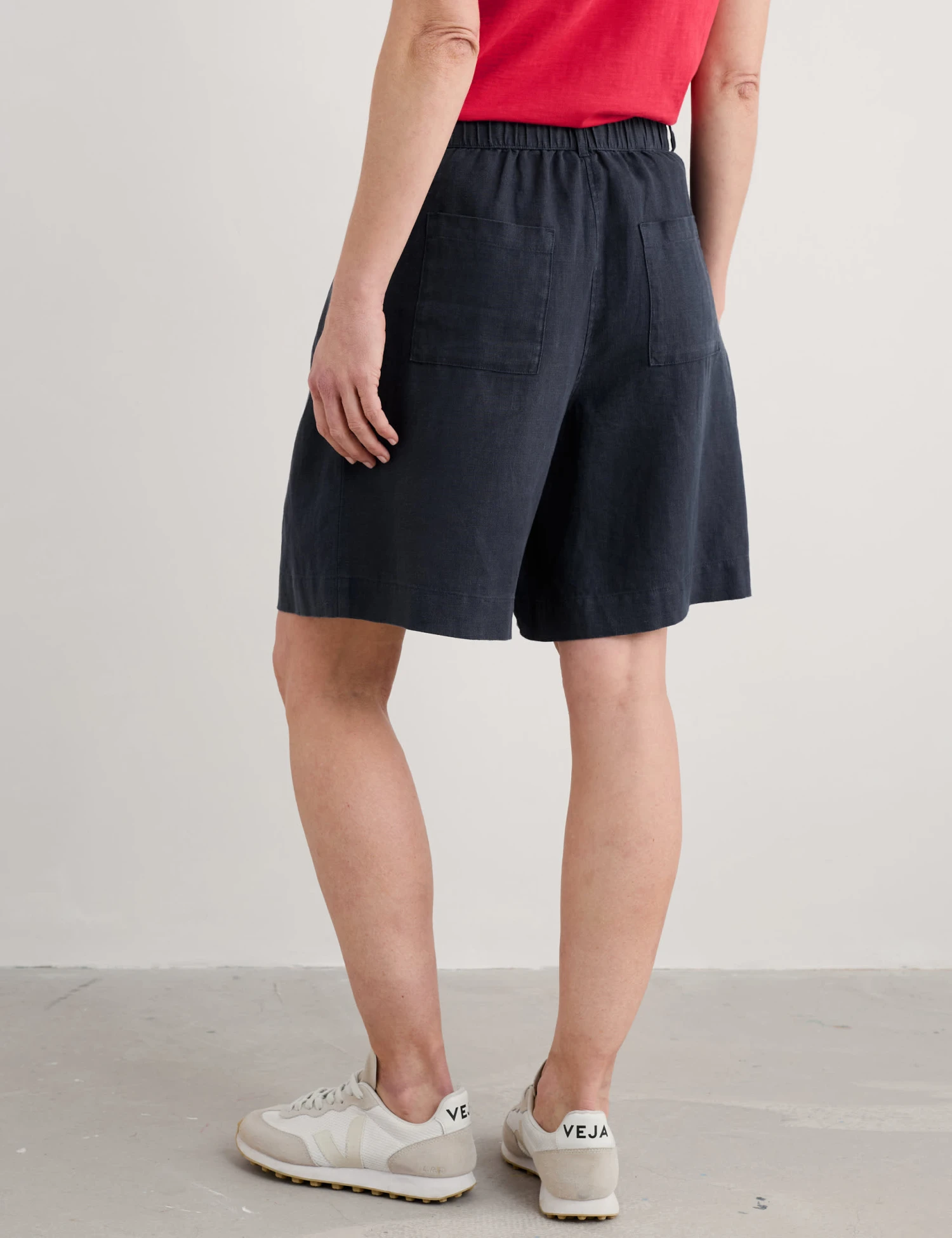 Pure Linen Pleat Front Shorts 5 Pure Linen Pleat Front Shorts - Image 3