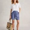 WHITE STUFF Pure Linen Tweed Print Shorts -Marks and Spencer Shop Pure Linen Tweed Print Shorts