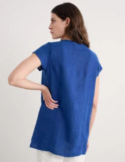 Pure Linen V-Neck Tunic -Marks and Spencer Shop Pure Linen V Neck Tunic 2