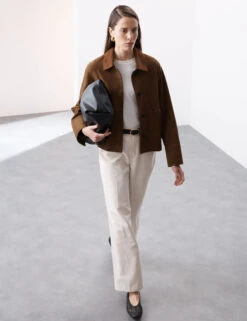 Pure Suede Utility Jacket