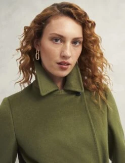 Pure Wool Belted Collared Tailored Coat -Marks and Spencer Shop Pure Wool Belted Collared Tailored Coat 5