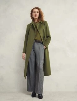 Pure Wool Belted Collared Tailored Coat -Marks and Spencer Shop Pure Wool Belted Collared Tailored Coat 6