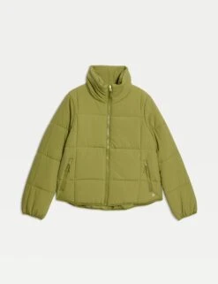 Quilted Funnel Neck Puffer Jacket -Marks and Spencer Shop Quilted Funnel Neck Puffer Jacket 1